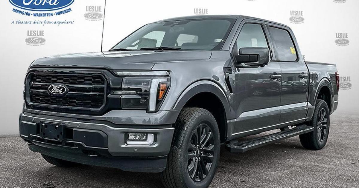 2024 Ford F150 Lariat SuperCrew Black Pack 502A 4x4 Leslie Motors